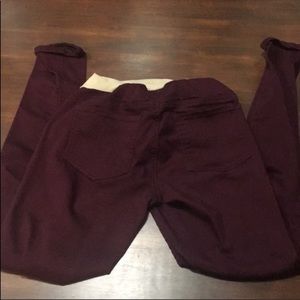 Maternity pants- Burgandy